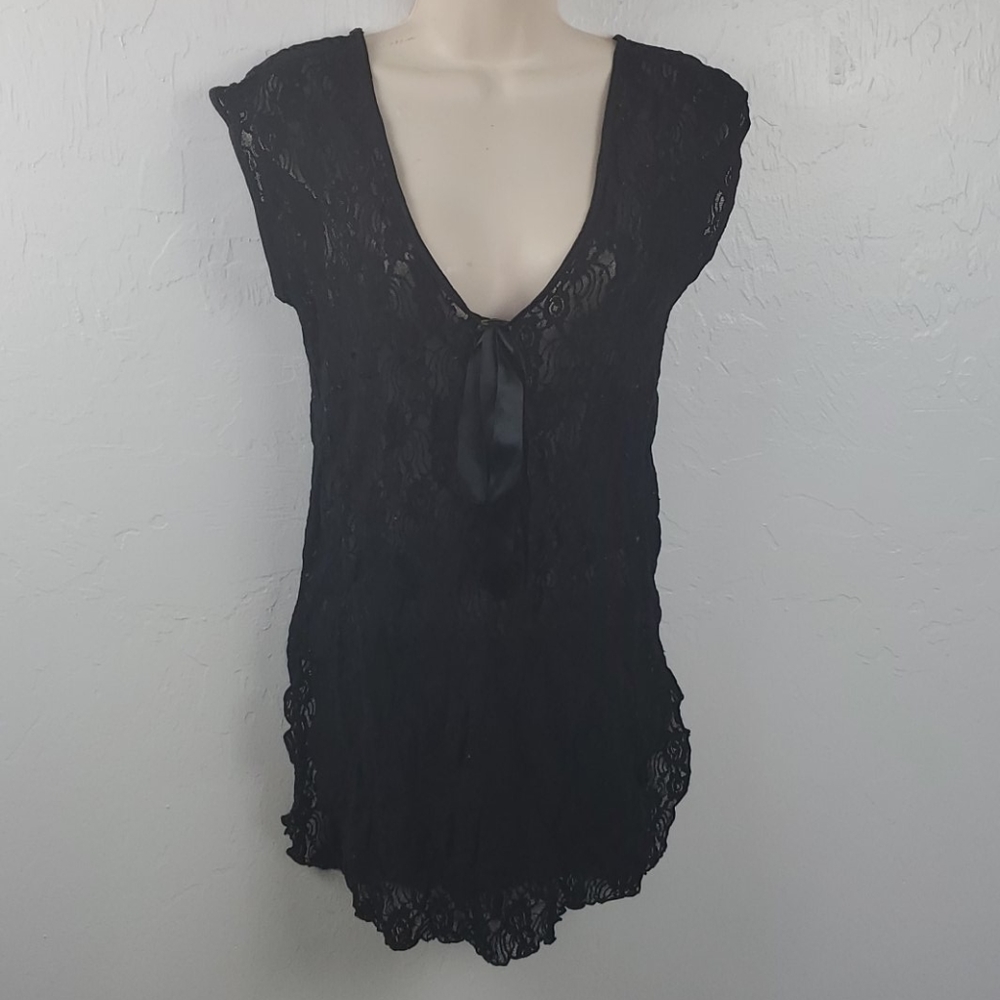 Vintage Undercover Wear black lace lingerie women size M